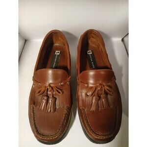 Brown Shoe Co Men’s Loafer Sundance Leather Boat Shoe Size 10 W Classic